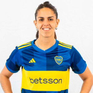 Cecilia Ghigo con la camiseta de Boca. Foto: Prensa Boca.